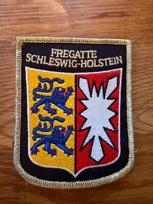 Patch (Klett) Fregatte SCHLESWIG-HOLSTEIN (goldfarben)