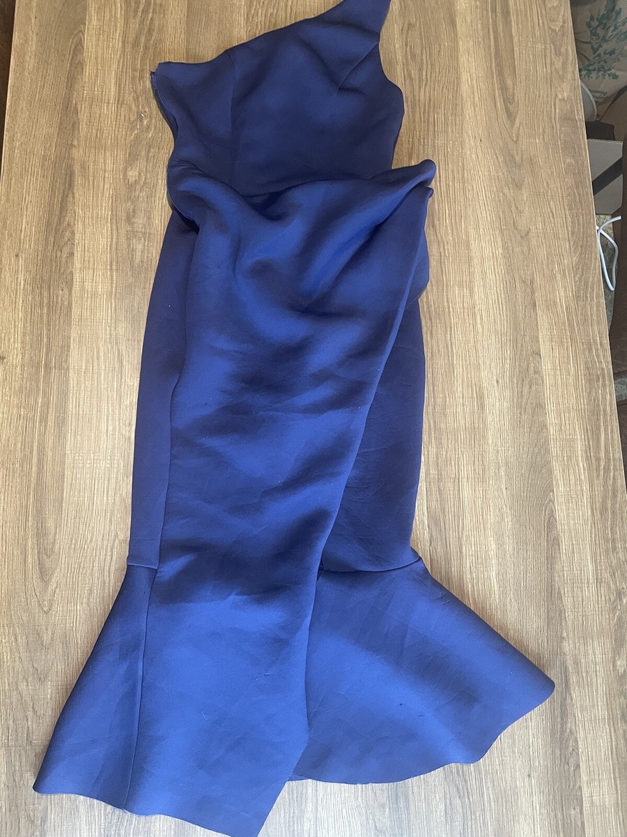 asos blue scuba dress Plus Size Blue Midi Knit Bodycon Dress V-Neck Long Sleeve |You + All | Shop  Online main image 1