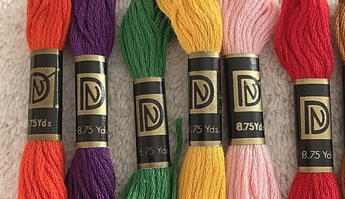 Designs for the Needle Embroidery Floss Cotton 11 Skeins Assorted Colors - Picture 2 of 8