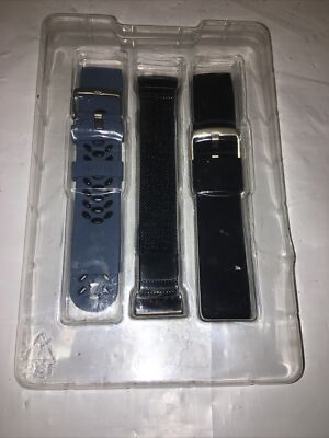 WITHit - 3 Pack - Sport/ Mesh & Woven Silicone Band for Fitbit Charge 3 ...