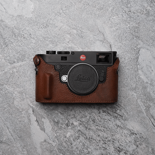 Genuine Real Leather Half Camera Case Bag Cover for Leica M10 M10P Handle - Picture 2 of 27