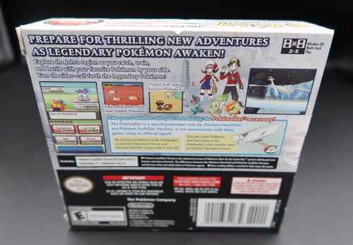 Pokemon Soul Silver Nintendo DS Big Box CIB with Pokewalker No BackPlate RARE - Picture 13 of 19