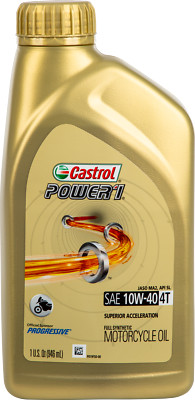Castrol Power1 Racing 4T Oil 10W40, 1 qt. 6112