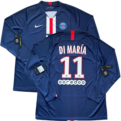 パリ・サンジェルマン DI MARÍA 11 2019/20 PSG Home Jersey #11 Di Maria 2XL Long Sleeve Paris Saint
