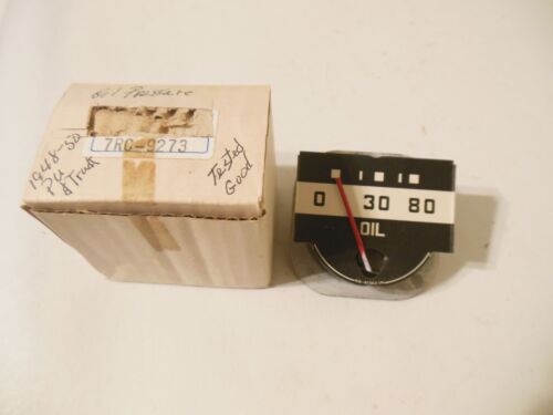1948 - 1950 Ford Oil Pressure Dash Gauge NOS #7RC-9273 Pick-up & Truck - Picture 1 of 3