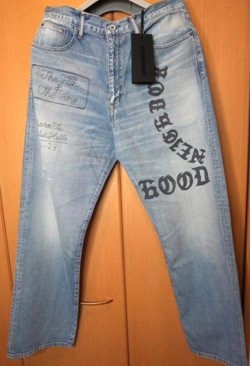 2023 neighborhood Japan limited Fade denim jeans size Large in 