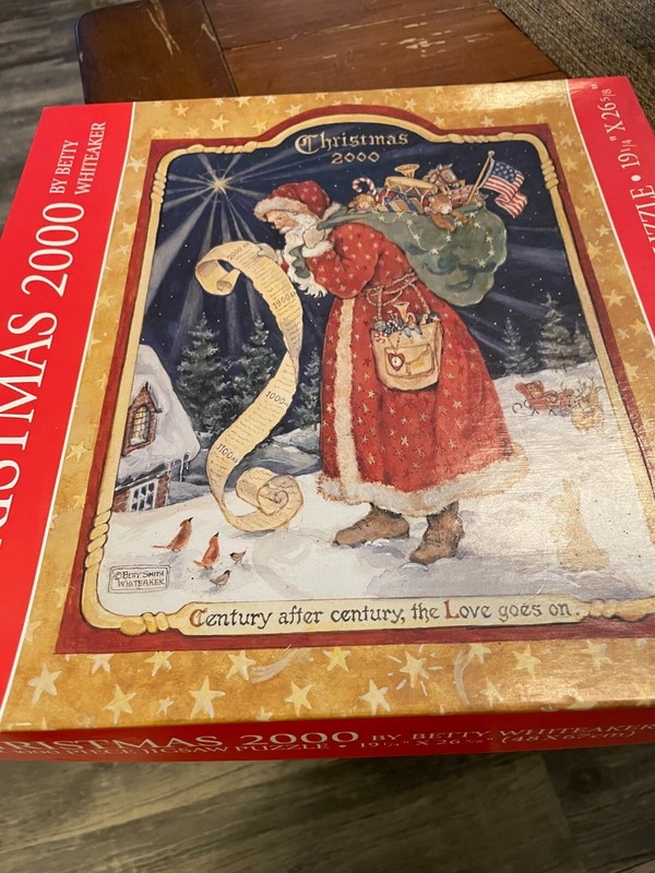 Christmas 2000 Betty Whiteaker 1000 Piece -Complete!