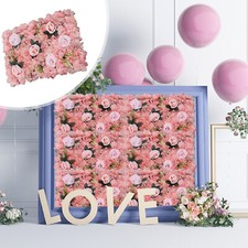 12 Pcs Flower Wall Panels Roses Hydrangeas for Wedding Party Venue Decoration