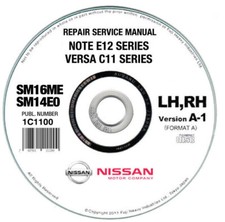 Nissan Note E12 (2014-2017) Workshop Manual on CD