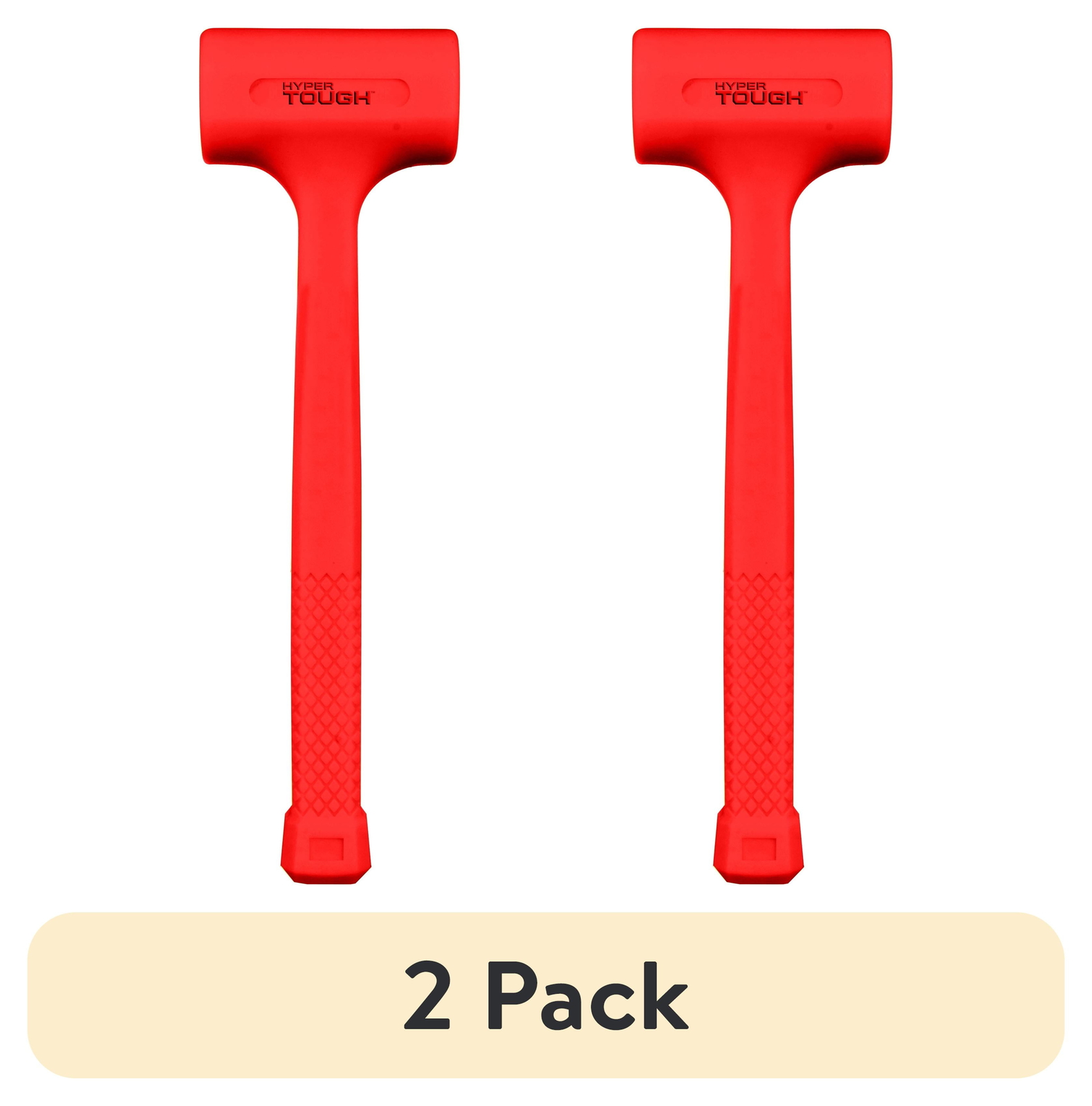 2-Pack 2 lb Dead Blow Hammer for Anti-Slip Force Control