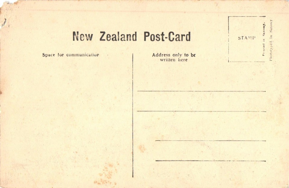 Beautiful Fountain At The Blue Bath, New Zealand Postcard eBay