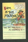 World War 2 Unused Comic Postcard I Am In The Marines Military WWII Lookout