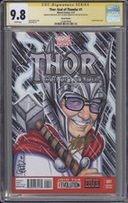 Thor #1 CGC SS 9.8 Stan Lee SIGNED ONE OF A KIND God of Thunder COSPLAY MCU