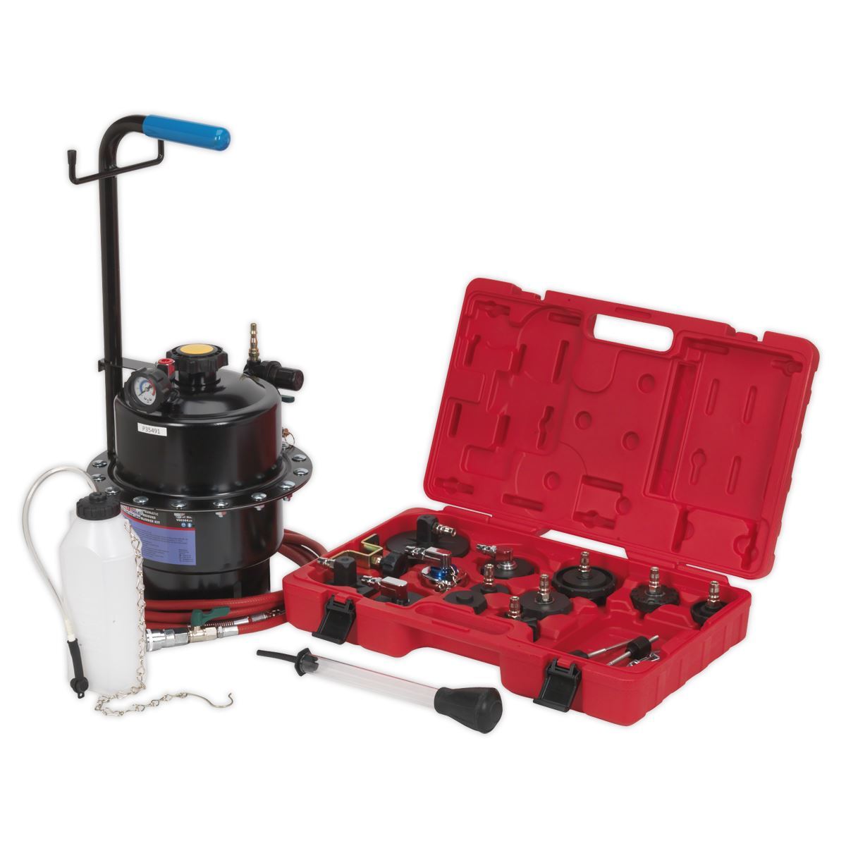 Sealey Tesla Brake Pressure Bleeder Cap Set VS0204T main image 1