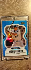 2007 Topps Finest - Blue Refractor #73 Miguel Cabre🔥# 41 /399 Stamped On Back