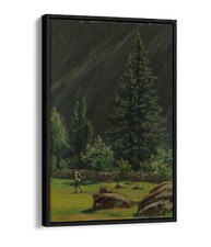 MARTINUS RORBYE, NORSK SETER -FLOAT EFFECT CANVAS WALL ART PRINT