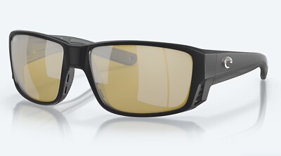 NEW Costa Del Mar Tuna Alley PRO Matte Black / Sunrise Silver Mirror Glass 580G