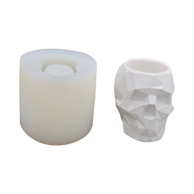 Skull Flower Pot Mold for DIY UV Resin Jewelry Crafting Kit