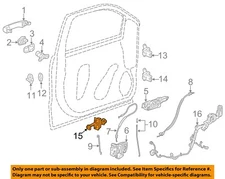 GM OEM 14-20 Escalade ESV Front Door Lock Hardware-Door Check 84186138