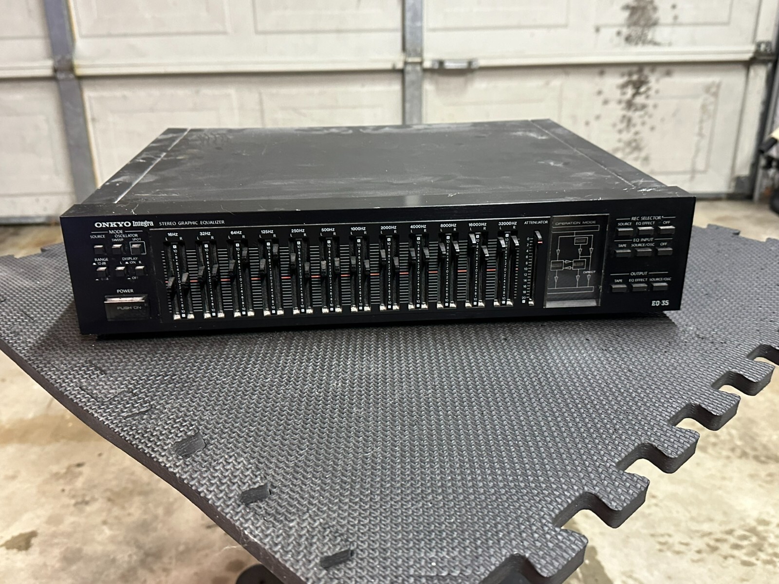 ONKYO Integra EQ35 Stereo Graphic Equalizer FOR PARTS. eBay