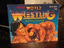 Tecmo WORLD WRESTLING Nintendo NES Game Original 1990 Manual Booklet **ONLY**