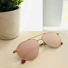 diff eyewear peachy sunglasses aviators