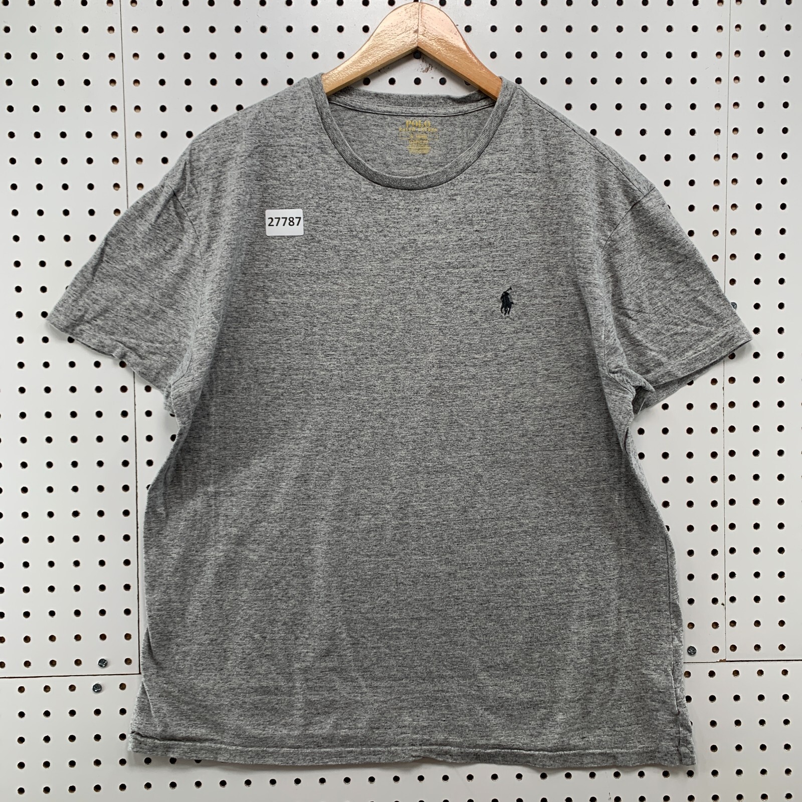Polo Ralph Lauren Camicia Grigio Nero Pony Uomo Media Fit Classic 22X26 5