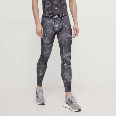 Adidas Tech Fit All Over Men's Size M Medium Pants Training Tights Black #343