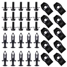 35PCS For BMW Engine Under Cover Splash Shield Guard Body Bolts & U-nut Clips