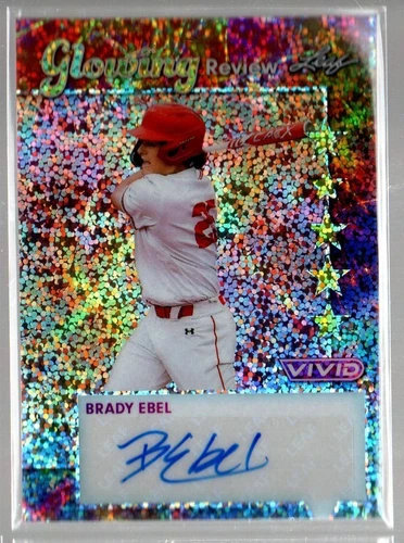 Brady Ebel 2024 Leaf Vivid Glowing Review Sparkle Auto 5/10