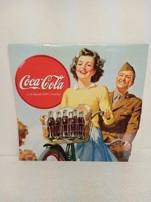 Coca Cola 16 Month 2007 Callendar Great Condition Must Have Vintage Collectible
