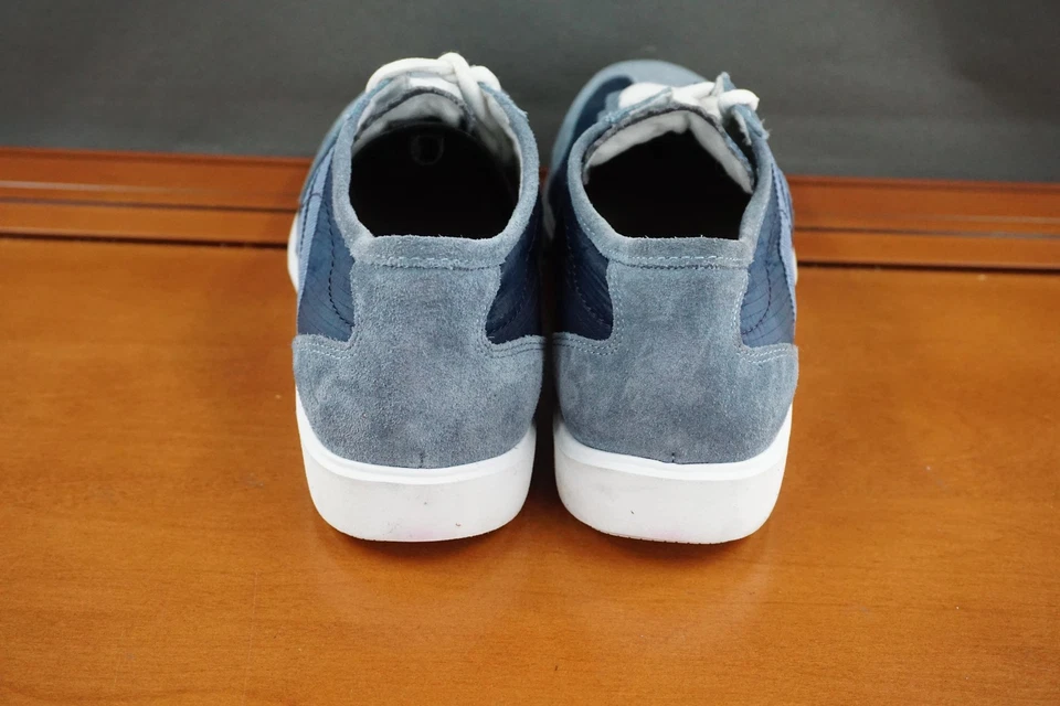 Munro Clemens Shoes Womens Size 9.5W Blue Gray Suede Lace Up Comfort Casual - Image 4 of 4