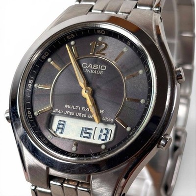 CASIO LINEAGE LCW M200 Radio Solar Gray Dial Men s