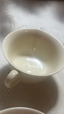 Wedgwood Patrician Teacups Each With Some Chips Cracks And Or Staining