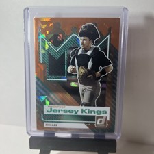 2025 Panini Donruss - Kyle Teel #PJK-KT Orange Cracked Ice Prospect Jersey Kings