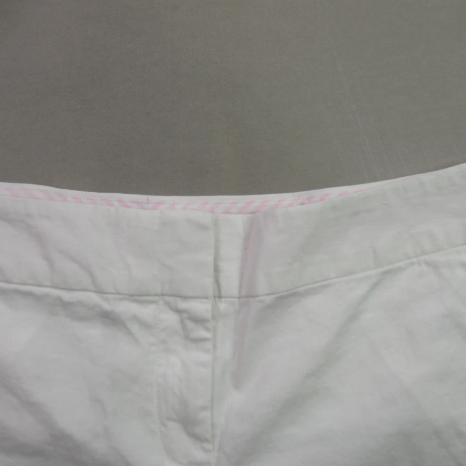 Pantalones Cortos Vineyard Vines Para Mujer 6 Ligeros Exterior Blanco Chino Bolsillos Foto 2 de 4