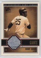 2002 SP Legendary Cuts Game Jerseys Bobby Bonds #J-BBo 17wc