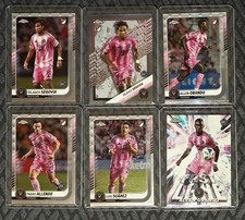 2024 Inter Miami CF Topps Chrome Rookie Card Lot Segovia Obando Allende Suarez
