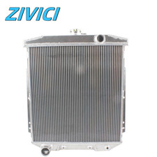 3 Row Radiator Fit 1954-1956 Ford Fairline Country Squire I6 V8 Full Aluminum 3 Row Radiator Fit 1954-1956 Ford Fairline Country Squire I6 V8 Full Aluminum