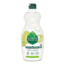 Seventh Generation Fresh Lime Ginger Scent Dishwashing Soap/Detergent Soap 19oz