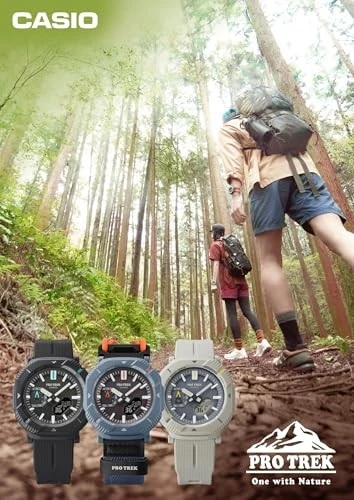 CASIO Pro Trek PRJ-B001B-2JF Hiker Line Solar Bluetooth Watch Dusty Blue - Image 4 of 4