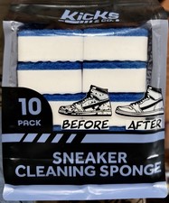 Kicks  Co Sneaker Cleaning Sponges 10-Pack Dual-Sided Shoe Cleaner Sponge Kit