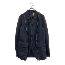 BLACK COMME des GARCONS  2024AW Polyester Crushed Zip Design Used KLDR-0