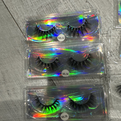 9 Sets Of Eye Lashes Different Sizes 