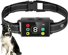 Dog Bark Collar, IP67 Waterproof Anti Barking Training Collar with 8 Adjustable