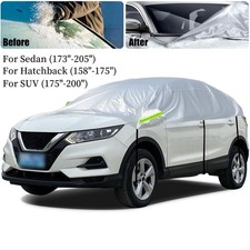 Auto SUV Abdeckplane Halbgarage Autoabdeckung UV Schutz Sonne Scheibenabdeckung