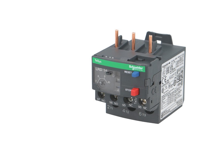 Relais thermique 12 à 18A pour protéger un moteur triphasé sur contacteur LC1D