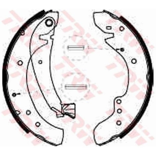 TRW Bremsbackensatz Bremsbacken Hinten FüR Fiat Ducato Pritsche/Fahrgestell 230-image