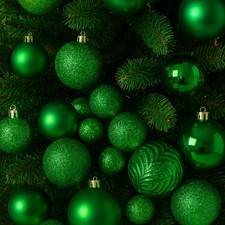 Neo 36PCS Christmas Tree Ornaments Set Of Glitter Baubles