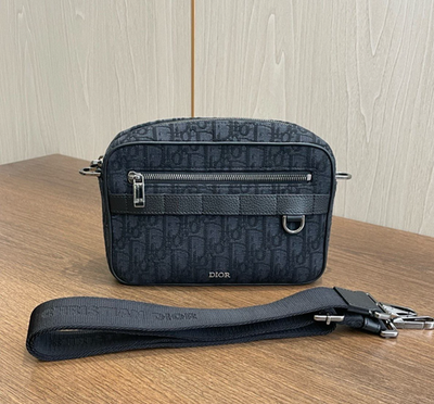 Christian Dior Safari Message Bag Shoulder Bag Black Unisex | eBay